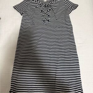 J. Crew Women’s T-Shirt Dress in Navy and White Stripes